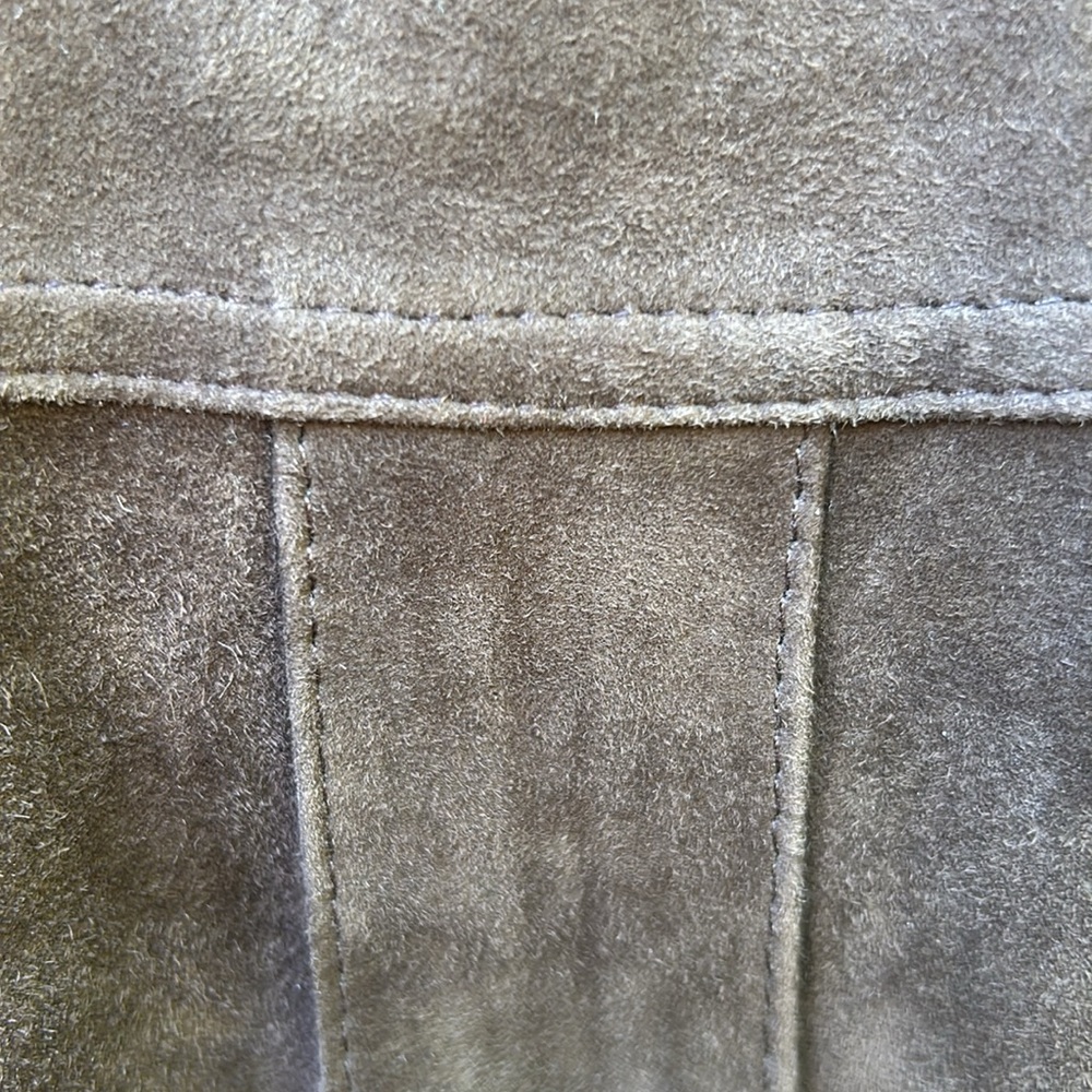 STRENESSE Dark Brown Suede Lace-Up Military Jacket - Picture 7 of 11